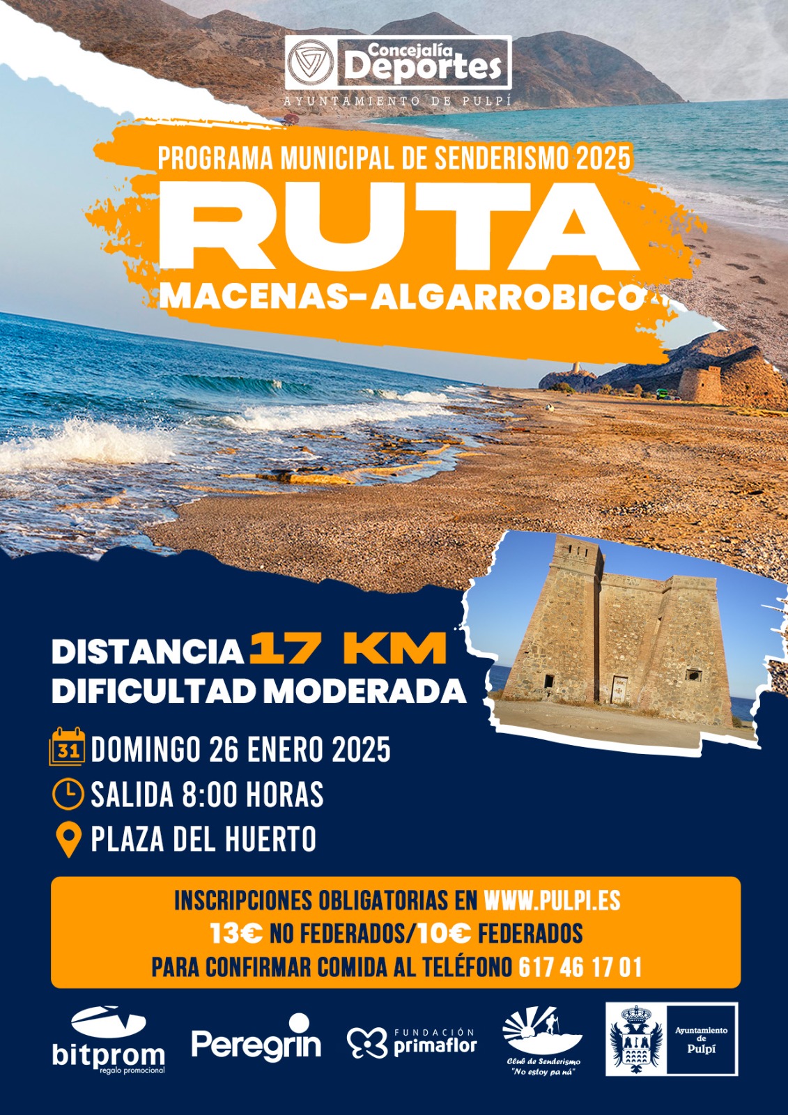 RUTA SENDERISMO DOMINGO 26 ENERO 2025 -PROGRAMA MUNICIPAL DE SENDERISMO-